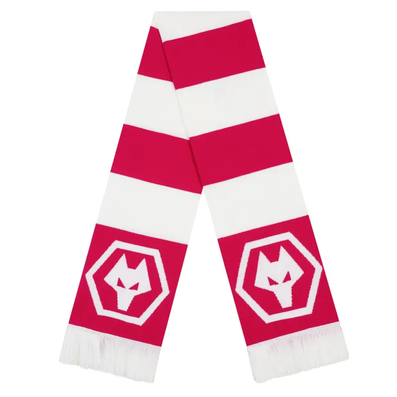 Wolves Kits Shop | Official Bar Scarf – Pink Wolverhampton Wanderers Apparel